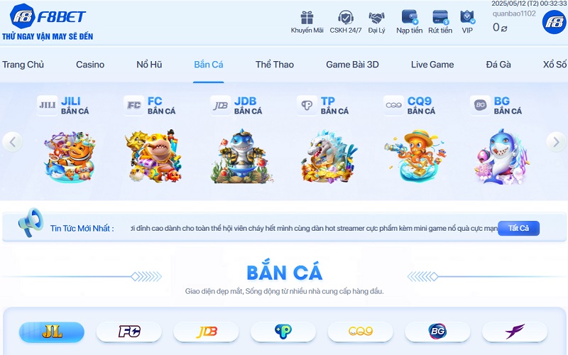 Bắn Cá F8bet5 – Hóa thân thành ngư dân săn cá khủng